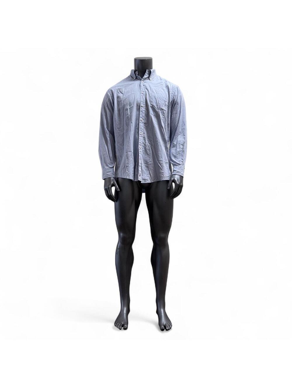 Nordstrom Classic Vintage Light Blue Pinpoint Oxford Button-Down Shirt 16.5-34